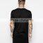Custom high quality plain men tall black t shirts