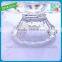 classical crystal glass jar glass candy jar with relief