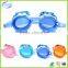 Lovely soft silicone cartoon kids swimming goggles