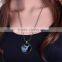 Night Lights animal photo crystal pendant fashion reindeers necklace