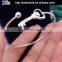 Wholesale explandable thin gold bangles heart charm bangle twist wire bangle