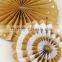 Wholesale Tissue Paper Hanging Fans And Pompoms Halloween Party Decoration