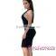 Black One Shoulder Strappy Back Bodycon club dresses 2016 women