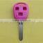 3 BTN Colorful remote car key cover for Toyota Corolla Prado Yaris Blue Red Pink Yellow