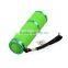 Glow In The Dark 9 LED MINI Colorful Fluorescence Flashlight With Rubber Holster