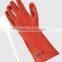 PVC-coated Anti-acid and Chemical 35cm Lining Cotton Safety Gloves