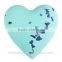 Mendior Heart shaped blue Marjoram esence oil bath bombs handmade dry flower bath fizzer SPA bath salt bubble OEM 30 g to 200 g