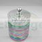 lage capacity colorful glass storage mason food jar with cap