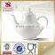 wholesale ceramic daily white arabic coffee pot with custom make logo for hotel