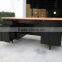 Steel Office Computer Desk with double pedestal and steel drawer