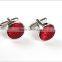 White and black alloy cufflinks ,Swank red fiber cufflinks, Fiber cufflinks