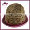 Unisex Fedora Short Brim Leopard Pattern Printed Hat