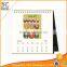 Printable 2016 Cardboard Desk Calendar Chinese Supplier