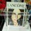 fashion A4 size acrylic magazine holder with one pocket