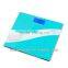 square design body fat purple tempered glass human parameter analyzer weighing bathroom scale
