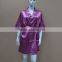 Purple short satin silk nightgown/pajamas