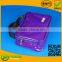 purple pvc handle cosmetic bag for travel