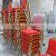 China Good Quality Red Wedding Chairs With Back Flower