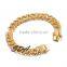 12mm solid gold filled men's crystal cut cuban link curb chain