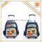 Different Printed Boy School Bag Trolley with 3D Square Printing