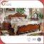 luxury american style bedroom furniture set and solid wood bed set A48
