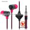 Wallyech Original New Style WHF-123 Top Quality Flat Cable Metal Earphone with Mic!!