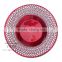 SAMYO hot sale home decor weddng decorative red charger plates