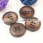 shining brown color resin button for fashion coat