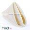 White banquet table napkins