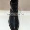 leather ankle boots with heel buckle for female