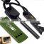 Survival Magnesium Flint Tooth Scraper Stone Fire Starter