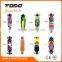 Chinese high long board skate board 49~58X29~40 PU wheel