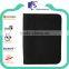 pu leather black padfolio document file holder