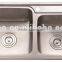 Top-Mount / Drop In Stainless Steel Double Bowl Kitchen Sink UC04