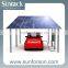 Ground bracket installation system of carport