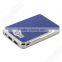 Traveling 2 USB 2.1A Output Rechargeable Leather Power Bank 10000