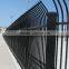 Black Powder Coated Steel Fencing