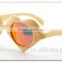 2015 Fashion Wooden Heart Shaped Sunglasses