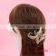 Elegant Clear Crystal Wedding Hair Comb Bridal Hair accessorie can be gold or silver plated