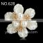 petal shape colorful rhinestone and pearl of garment accessory for children frocks designs