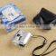 High quality mini 60X pocket microscope jewelry magnifier loupe glass with LED uv light