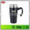 16oz food grade thermos ss double wall cup with handle