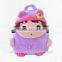 pretty girl cartoon kids plush school backpack shoulder bags