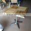 ZT-1042C aluminum patio square wooden chair