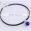 Wholesale Leather Choker Necklace Lampwork Murano Essential Oil Bottle Pendants For Women