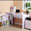 best price home furniture MDF computer desk with bookshelf