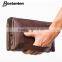 wholesale vintage zipper hand bag leather clutch bag for men