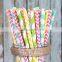 Spring Fun Paper Straws, Vintage Paper Straws, Retro Paper Straws, Baby Shower, Party Straws, Wedding Straws, Mason Jar Straws