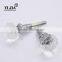 Polished Chrome Finish Zinc Alloy Glass Door Knob Covers