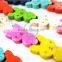 1 string 15inch 15x28mm vintage mix color dyed turquoise kawaii rabbits unique beads 3010018